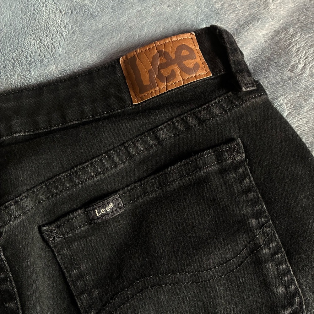 Lee Black Denim Jeans with Faded Finish